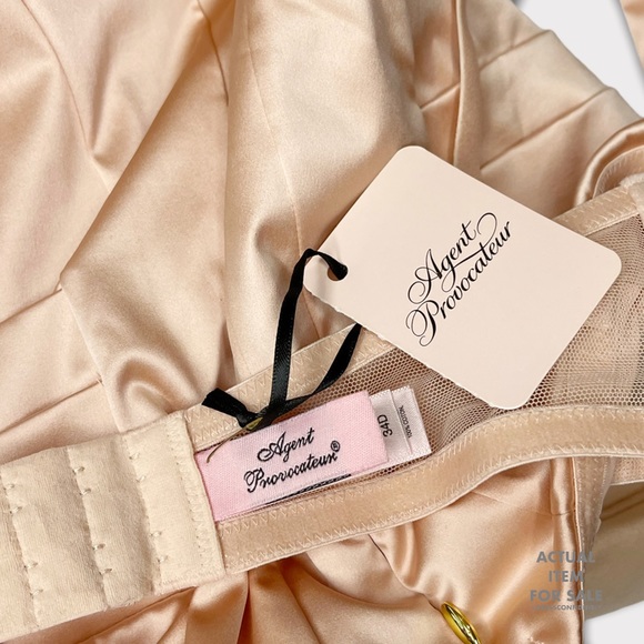 AGENT PROVOCATEUR Decla Corset Bodysuit - Nude - Picture 10 of 11